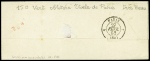 N°2 15c vert, voisin, obl. étoile muette sur lettre