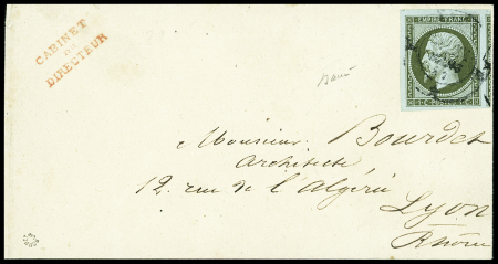N°11 1c olive grande marges avec voisin obl. CàD léger
