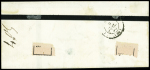N°12 5c vert x2 obl. PC 2386 (Passy-les-Paris, Seine)