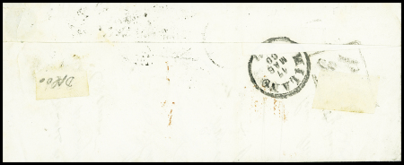 N°13A 10c bistre et deux n°14A 20c bleu obl. losange