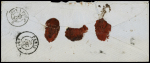 N°14A 20c bleu et n°16 40c orange obl. PC 3075 plus