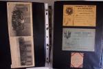 1914-1918, 4 Classeurs de Bureau contenant une collection