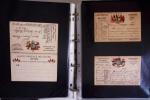 1914-1918, 4 Classeurs de Bureau contenant une collection