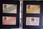 1914-1918, 4 Classeurs de Bureau contenant une collection