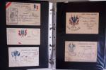 1914-1918, 4 Classeurs de Bureau contenant une collection