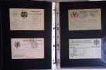 1914-1918, 4 Classeurs de Bureau contenant une collection
