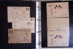 1914-1918, 4 Classeurs de Bureau contenant une collection