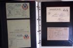 1914-1918, 4 Classeurs de Bureau contenant une collection