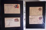 1914-1918, 4 Classeurs de Bureau contenant une collection