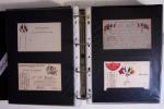 1914-1918, 4 Classeurs de Bureau contenant une collection