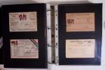 1914-1918, 4 Classeurs de Bureau contenant une collection
