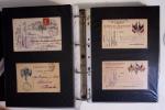 1914-1918, 4 Classeurs de Bureau contenant une collection