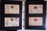 1914-1918, 4 Classeurs de Bureau contenant une collection