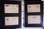 1914-1918, 4 Classeurs de Bureau contenant une collection