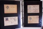 1914-1918, 4 Classeurs de Bureau contenant une collection