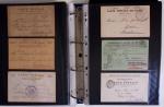 1914-1918, 4 Classeurs de Bureau contenant une collection