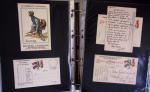 1914-1918, 4 Classeurs de Bureau contenant une collection