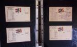1914-1918, 4 Classeurs de Bureau contenant une collection