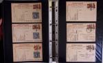 1914-1918, 4 Classeurs de Bureau contenant une collection