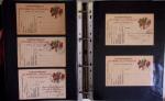 1914-1918, 4 Classeurs de Bureau contenant une collection
