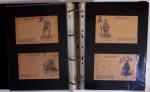 1914-1918, 4 Classeurs de Bureau contenant une collection