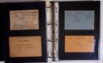 1914-1918, 4 Classeurs de Bureau contenant une collection