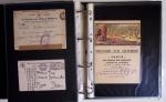 1914-1918, 4 Classeurs de Bureau contenant une collection