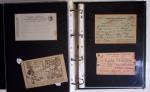 1914-1918, 4 Classeurs de Bureau contenant une collection