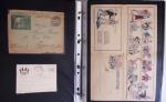 1914-1918, 4 Classeurs de Bureau contenant une collection