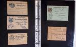 1914-1918, 4 Classeurs de Bureau contenant une collection