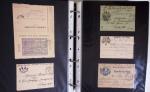 1914-1918, 4 Classeurs de Bureau contenant une collection