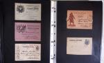 1914-1918, 4 Classeurs de Bureau contenant une collection