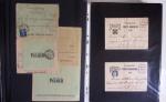 1914-1918, 4 Classeurs de Bureau contenant une collection