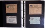 1914-1918, 4 Classeurs de Bureau contenant une collection