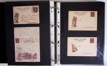 1914-1918, 4 Classeurs de Bureau contenant une collection