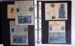 1914-1918, 4 Classeurs de Bureau contenant une collection