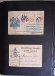 1914-1918, 4 Classeurs de Bureau contenant une collection