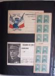 1914-1918, 4 Classeurs de Bureau contenant une collection