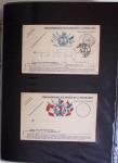 1914-1918, 4 Classeurs de Bureau contenant une collection