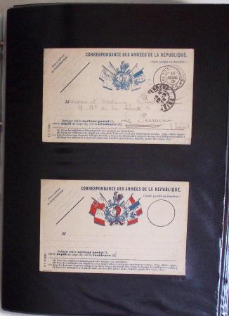 1914-1918, 4 Classeurs de Bureau contenant une collection