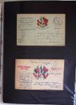 1914-1918, 4 Classeurs de Bureau contenant une collection