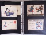 1914-1918, 4 Classeurs de Bureau contenant une collection