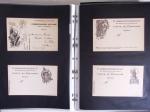 1914-1918, 4 Classeurs de Bureau contenant une collection