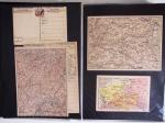 1914-1918, 4 Classeurs de Bureau contenant une collection