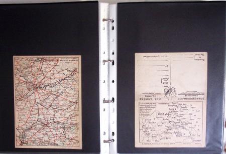 1914-1918, 4 Classeurs de Bureau contenant une collection