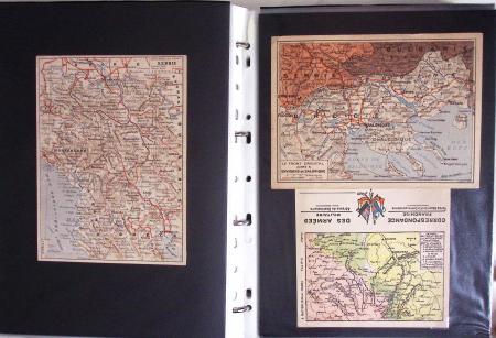 1914-1918, 4 Classeurs de Bureau contenant une collection