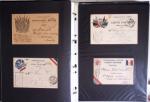 1914-1918, 4 Classeurs de Bureau contenant une collection