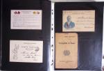 1914-1918, 4 Classeurs de Bureau contenant une collection
