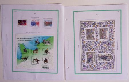 2001-2014, Collection de France rangé dans des feuilles