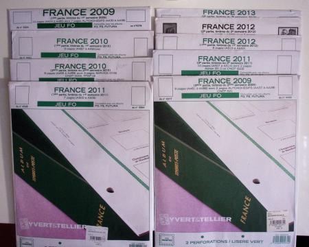 2001-2014, Collection de France rangé dans des feuilles